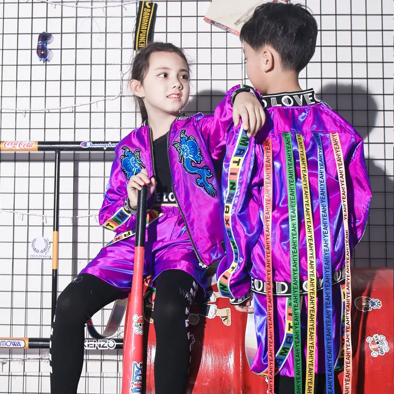 Новые детские костюмы для джазовых танцев уличные танцевальные в стиле хип-хоп