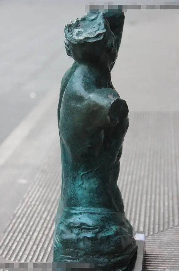 Западная абстрактная Классическая бронзовая Медь резной бюст обнаженная