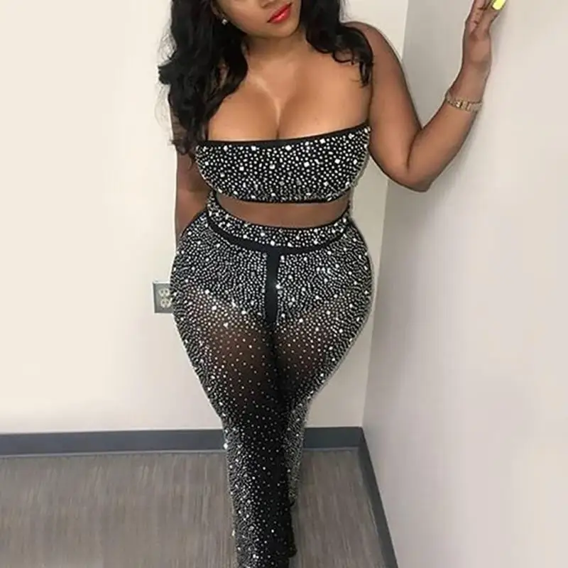 Женский клубный комплект одежды из 2 предметов модные облегающие эластичные