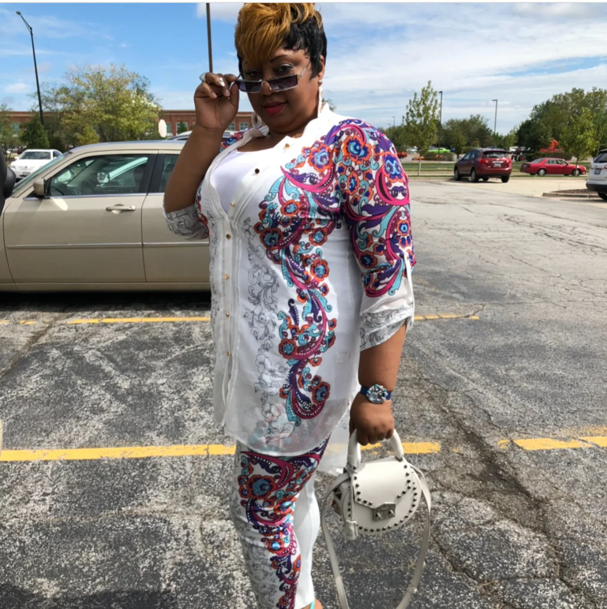 Женский комплект 2 шт. одежда в африканском стиле рубашка и брюки Dashiki Ankara Ropa Dama