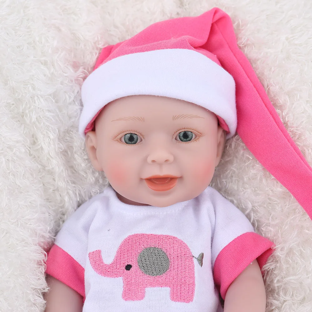 10 дюймов 28 см полный Силиконовый Reborn Baby куклы живые реалистичные настоящие куклы мини Реалистичная для малышей и новорожденных Игрушки для девочек детский подарок