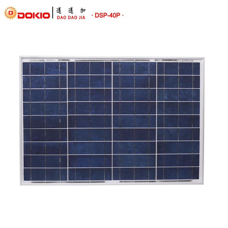 DOKIO 18V 40W поликристаллическая солнечная панель 460*660*25mm Silicon power Painel высокое качество китайская солнечная батарея солнечная фотогальваническая