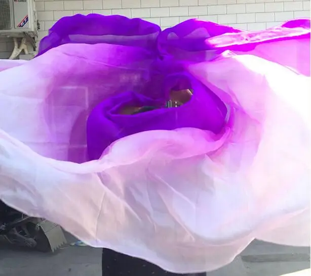 Классическая шелковая Фата 250*114 см для танца живота реквизит выступлений ручной