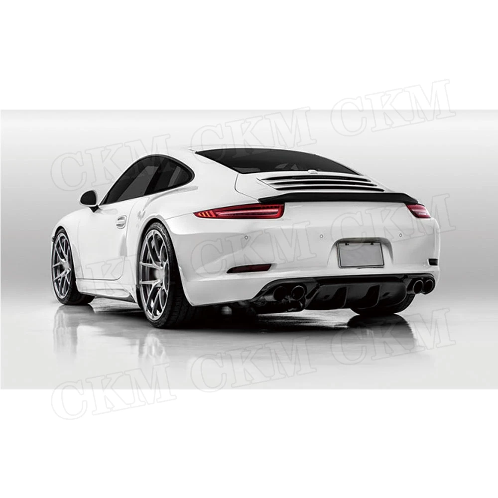 Задний спойлер из углеродного волокна крыло для багажника подходит Porsche Carrera 911 991