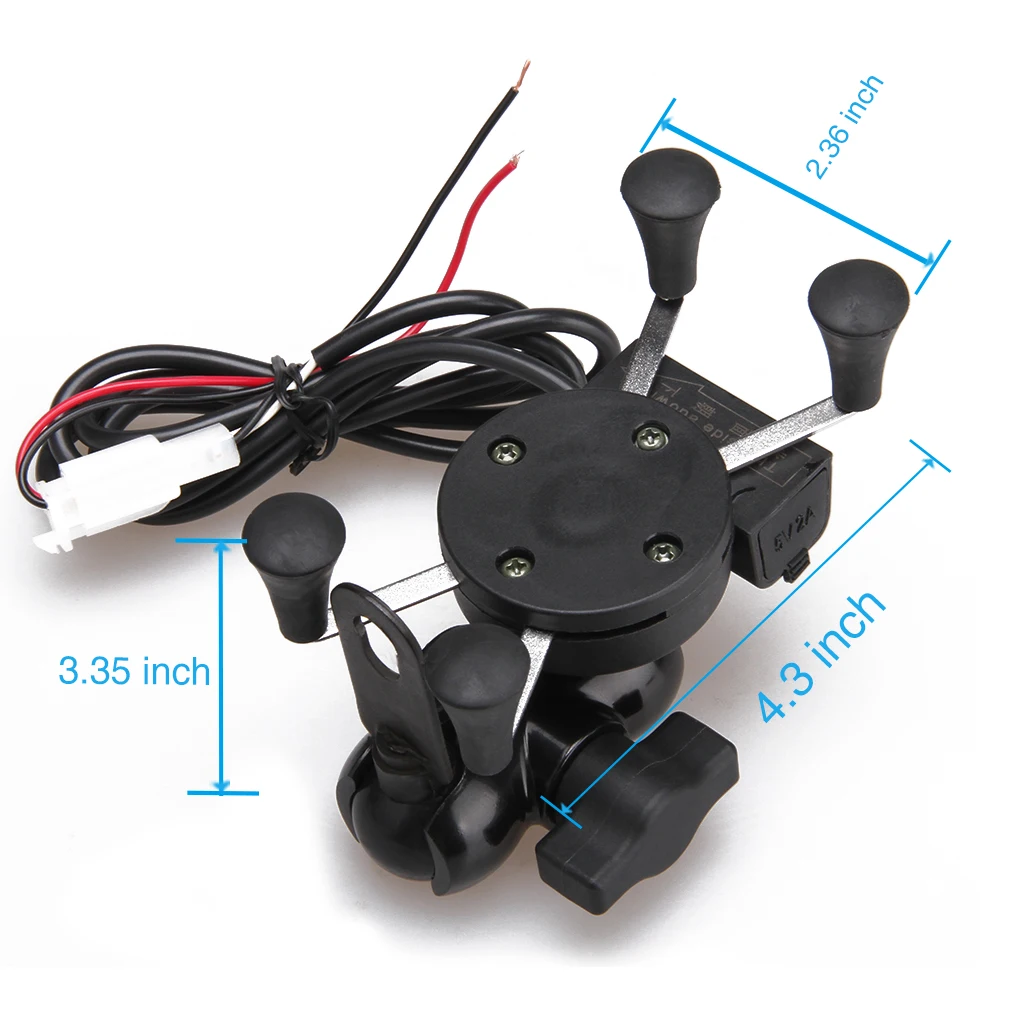 X Grip CS 328 универсальный мотоцикл горе Зажим сотовый телефон владельца USB Зарядное