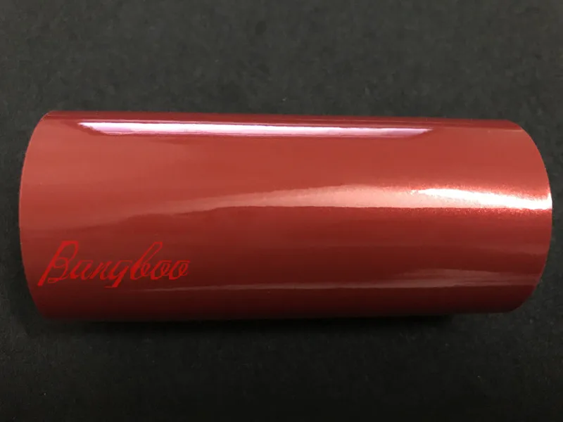 

1.52X18m High Quality Low Initial Adhesion Glossy Metal Red Outdoor Glossy Vinyl Car Wrap