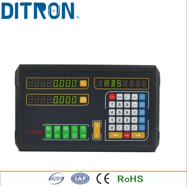 Ditron 2 оси цифровой индикации с 2 шт. линейные весы 0-1500 мм 5um кодировщик полный dro наборы