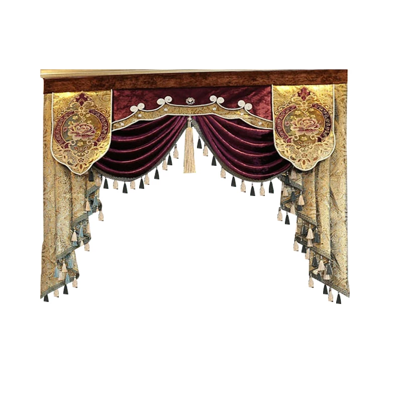 Стиль 1-style 8 Pelmet valance Европа Роскошный домашний декор valance шторы s для гостиной окна шторы s для спальни шторы