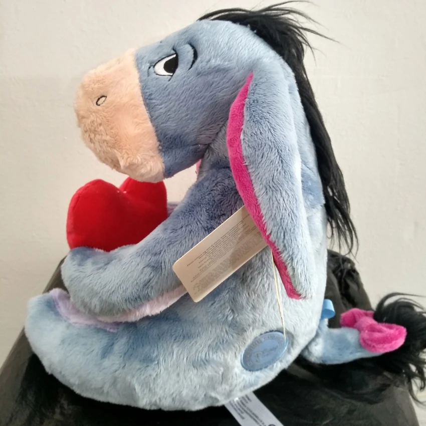 Сидя 28 см 2 стиля Disney Eeyore Ослик Мягкие игрушки Плюшевые животные держатель любви
