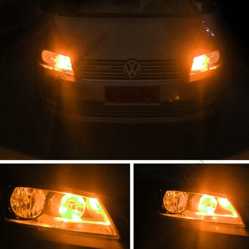 2 шт. T10 W5W светодиодный лампы 10SMD CANBUS OBC Error Free светодиодный светильник 501 приборной панели автомобиля светодиодный лампы салона авто источник света парковка 12V янтарная