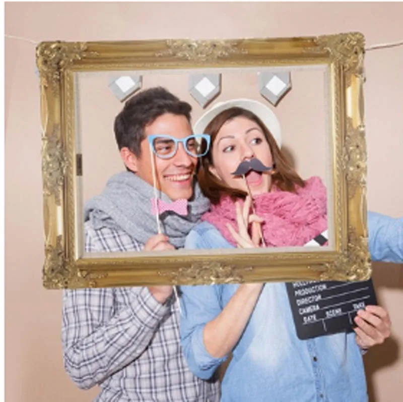 Newcomdigi Фотофон с винтажной рамкой для свадьбы дня рождения вечеринки|background for