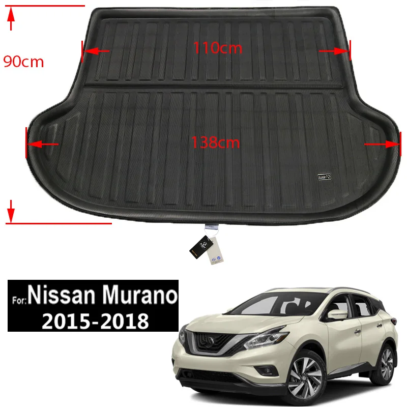 15-18 Murano XUKEY грузовой лайнер лоток для Nissan Versa Almera Teana Altima Qashqai Dualis Murano Rogue Sport J10 J11 задний коврик багажника - Название цвета: 15-18 Murano