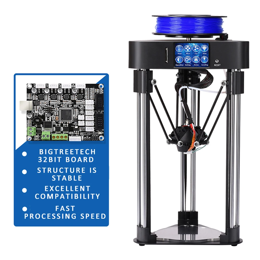 

High Precision Home Mini Desktop 3D Printer Complete Machine with TFT 2.8 Inches Touched Screen