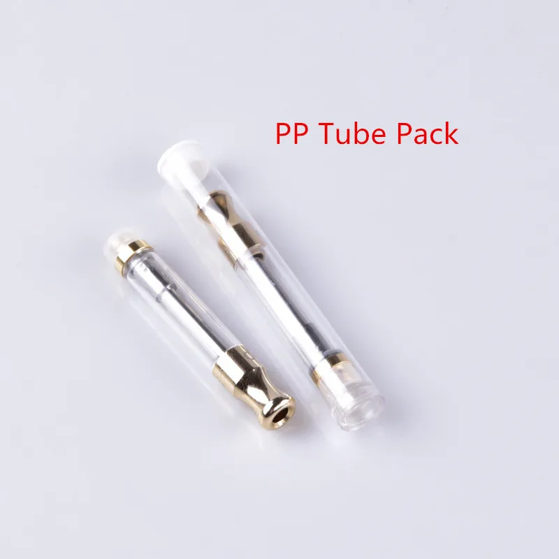Картриджи CBD Vape ручка резервуар распылитель Pyrex стекло 0 5 мл 1 золотой бутон