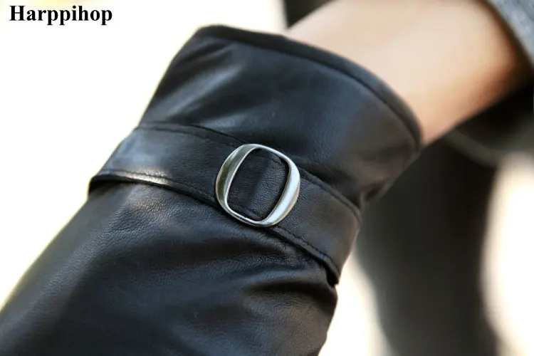 Женские утепленные перчатки из натуральной овечьей кожи на осень и зиму |