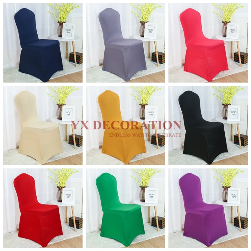 Дешевая цена спандекс лайкровый чехол на стул полиэстер ткань для свадебного