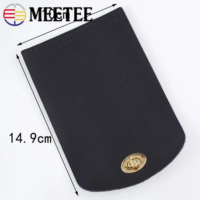Meetee Bag Flip Cover Leather Clasp Lock Handle Replacement Buckle DIY Handbag Shoulder Parts Accessories BF018|Пряжки и крючки| |