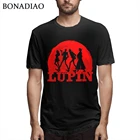 Lupin, третья 3-я футболка для мужчин, новинка, мультяшная футболка с коротким рукавом из органического хлопка, Мужская футболка большого размера