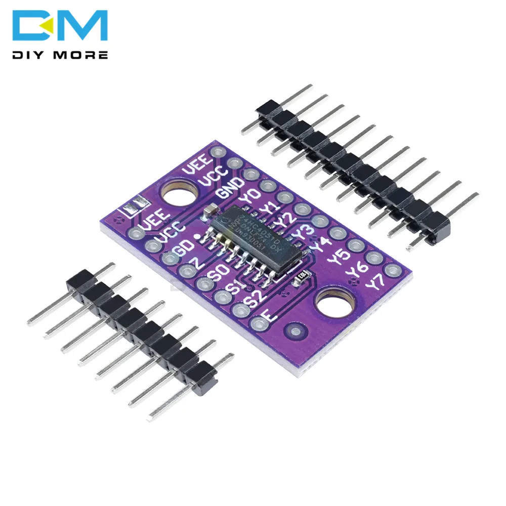 74HC4051 8 канальный 8CH Mux аналоговый мультиплектер демультиплектер модуль платы