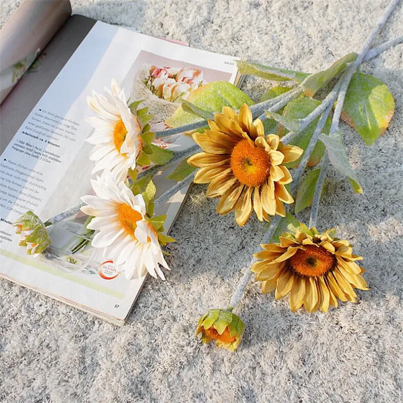 10 шт. поддельные короткой ножке в форме Прошивная подсолнечника 25 2 &quotДлина