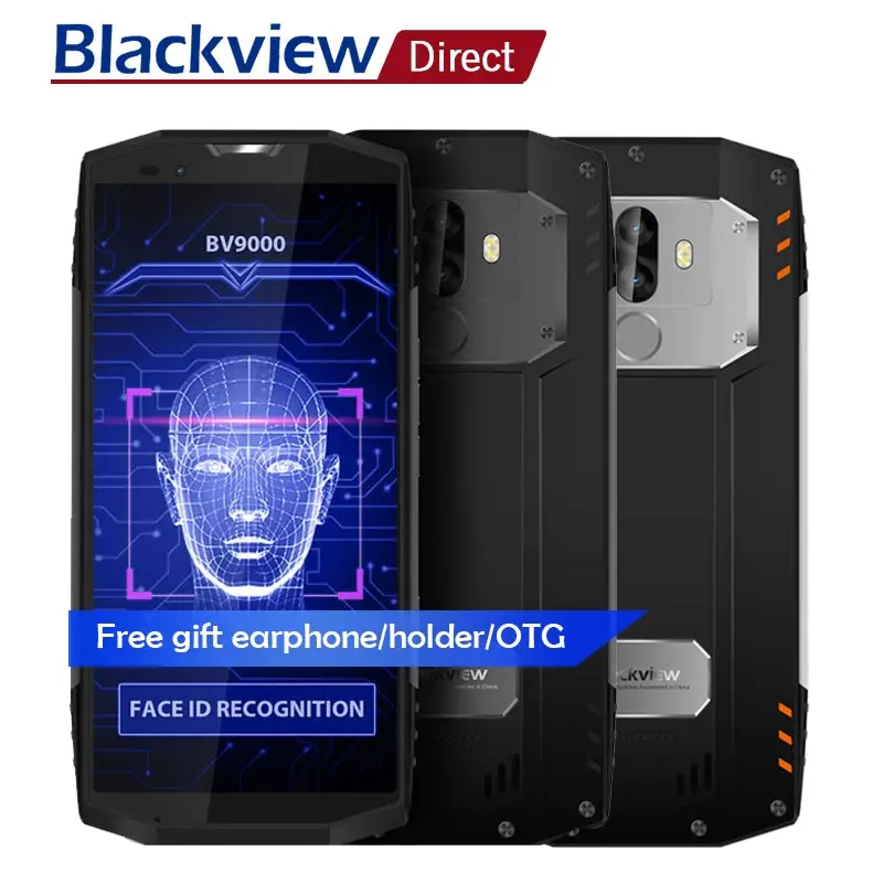 BLACKVIEW BV9000 PRO Android 7 1 18:9 IP68 Водонепроницаемый смартфон 5 &quotободок менее MTK6757CD