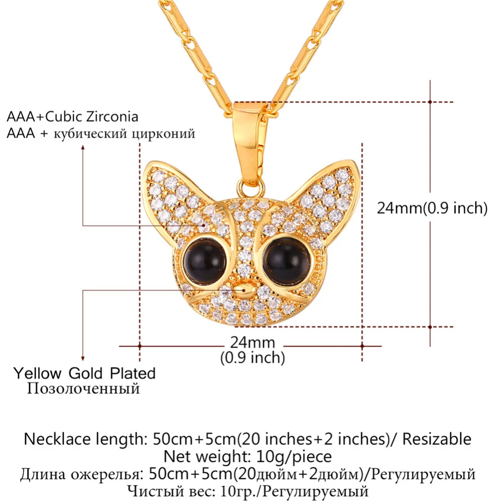 Kpop белая кубическая циркония симпатичная подвеска с чихуахуа