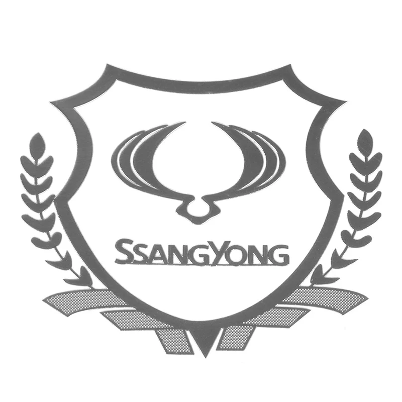 Ssangyong 4 шт «открыто» на автомобильную дверь безопасности предотвращения столкновений предупреждающий, светоотражающий наклейки для peugeot 206 207 301 307 308 407 408 508 автомобильные аксессуары - Название цвета: Ssangyong