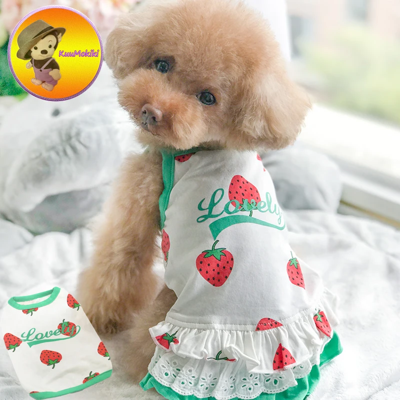 Dog Couple suit pet dress dresses T shirt Pet Clothes dogs vest vests clothing Vestidos New Arrivals banana design | Дом и сад