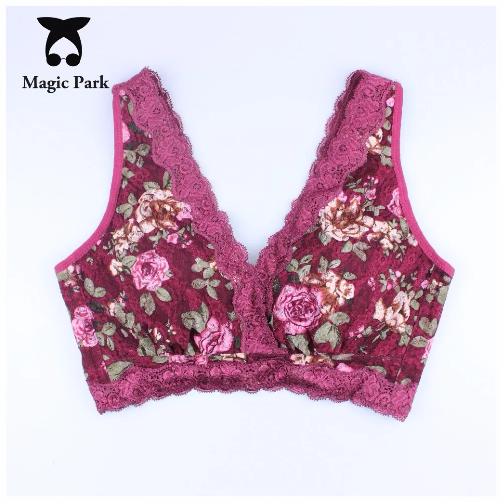 Magicpark 34/75-44/100BCD bralette бюстгальтер push up с глубоким v-образным вырезом топ-Бюстгальтер