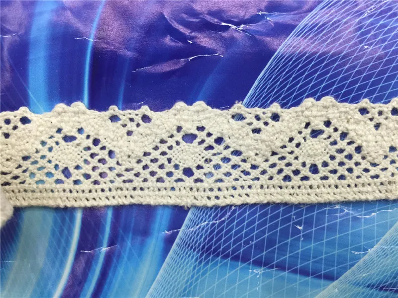 200 ярдов бежевого цвета хлопковое кружево отделка 2 5 см натуральная оптовая