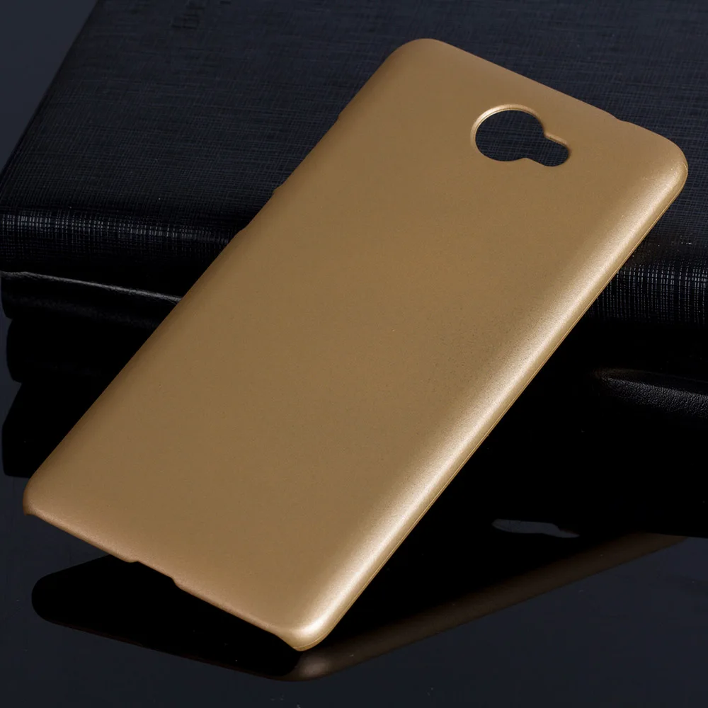 Golden Матовый пластиковый чехол Для huawei Y7 чехол для huawei Y7 Nova Lite Plus Ascend XT2 чехол-лента на заднюю панель - Цвет: Golden