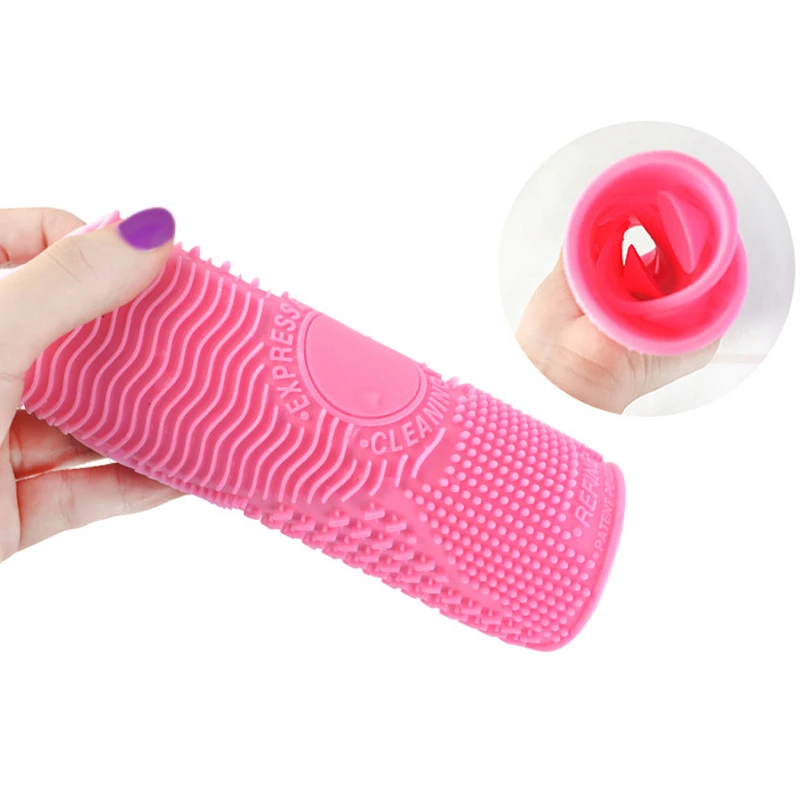 Новый силиконовый коврик для очистки кистей мытья косметических средств макияжа