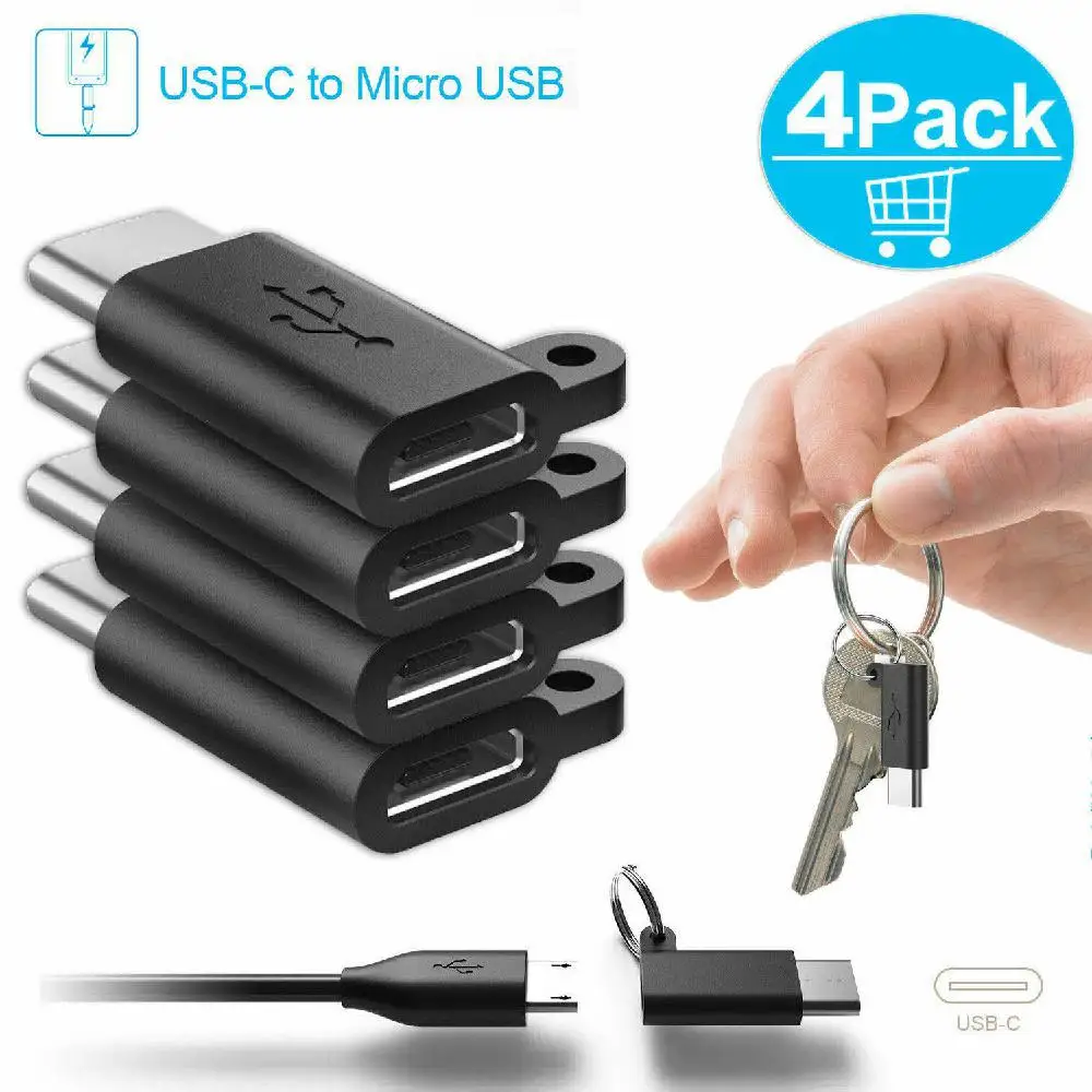 Yiwa 4 шт USB C папа к Micro гнездовой Конвертер Разъем 3 1 Type адаптер|Переходники и