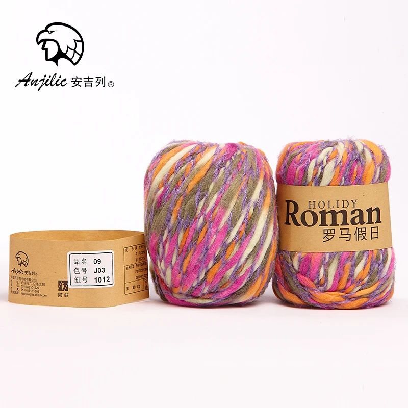 50 г/шар акриловая шерсть нейлон анти-пиллинг толстая пряжа для ручного вязания