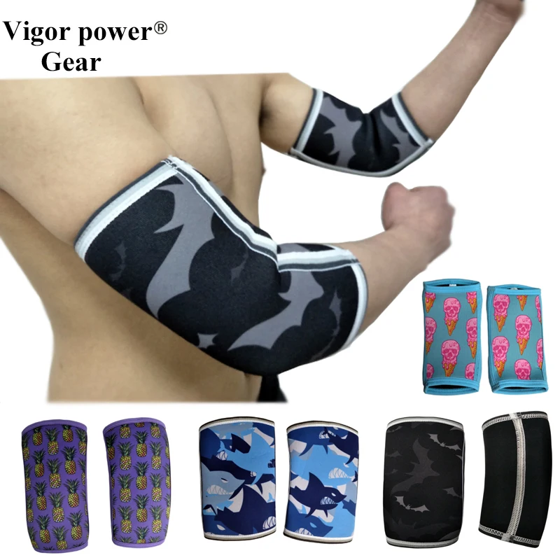 

Vigor Power Gear 5mm elbow sleeves elbow pads elbow support for Sports, Fitness, Warmth, Compression, Recovery