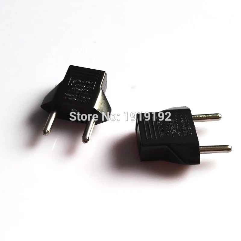 2 шт. AC250V 6A европейский стандарт Pin штепсельная Вилка для конверсии и Круглая