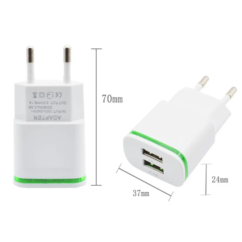 Зарядное устройство SOONHUA Mini с 2 USB портами 5 В А|Зарядные устройства| |