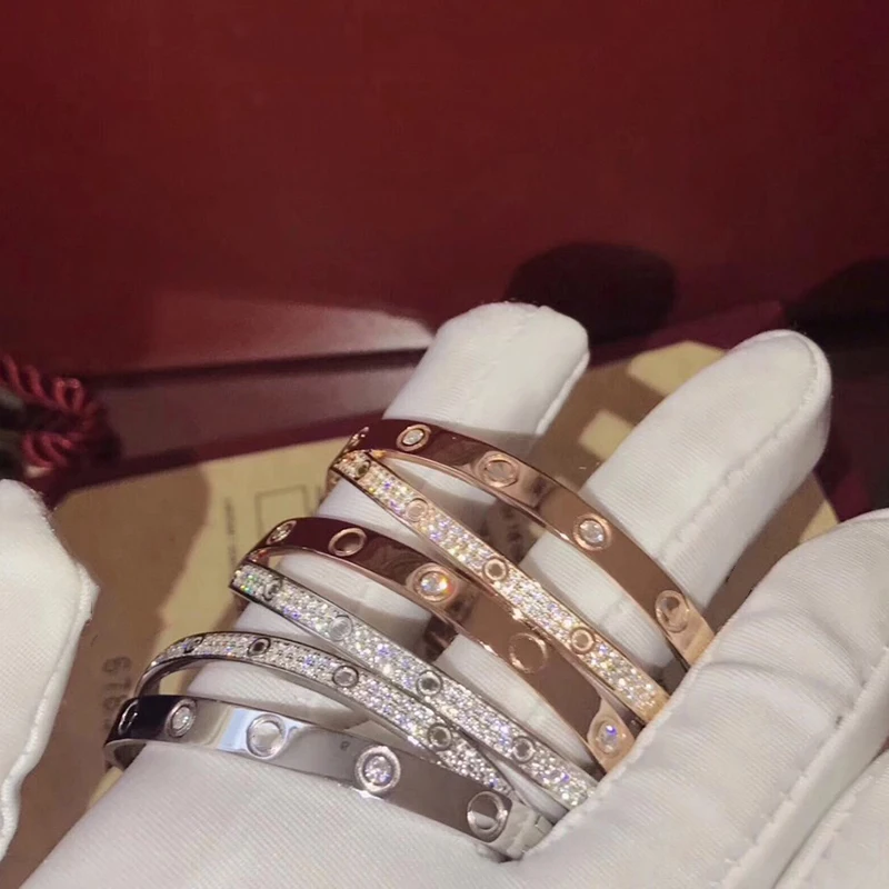 Кубический камень цирконий bijoux femme 2 обруч для волос браслеты и браслеты Белый/розово-Золотой цвет ювелирные изделия для женщин