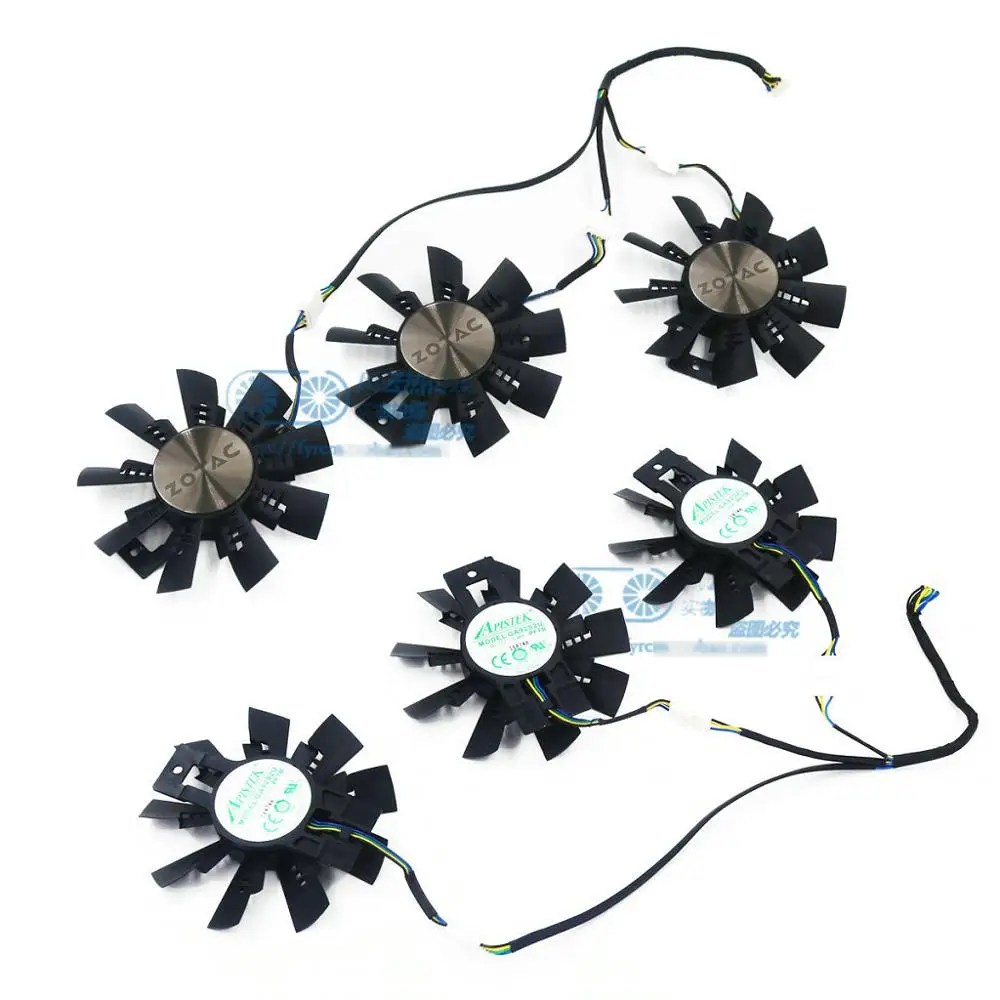 3 fans GA92S2U DC12V 0.46A для ZOTAC GTX1070/GTX1080 AMP EXTREME 8 Гб видеокарта вентилятор охлаждения - Цвет лезвия: 3 fans