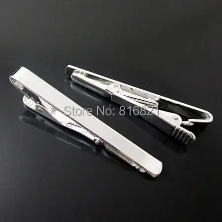 

Зажимы для галстука, пустые ободки, латунные зажимы с родиевым покрытием, зажимы для галстука, мужские украшения, 50 шт./лот