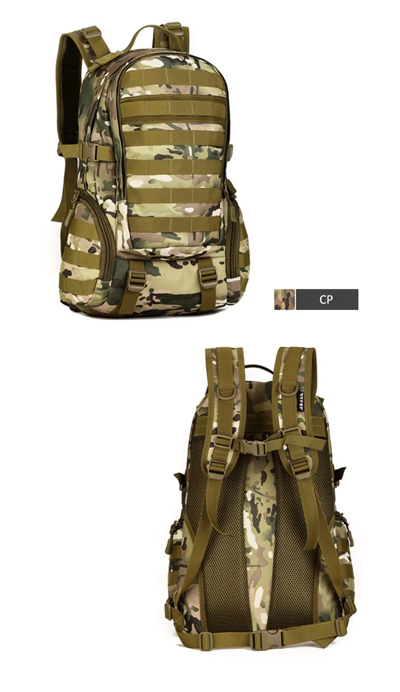 35L тактический военный рюкзак, походный штурмовой Molle, спортивные сумки для альпинизма, пешего туризма, треккинга, камуфляжная охотничья сумка XA369WD