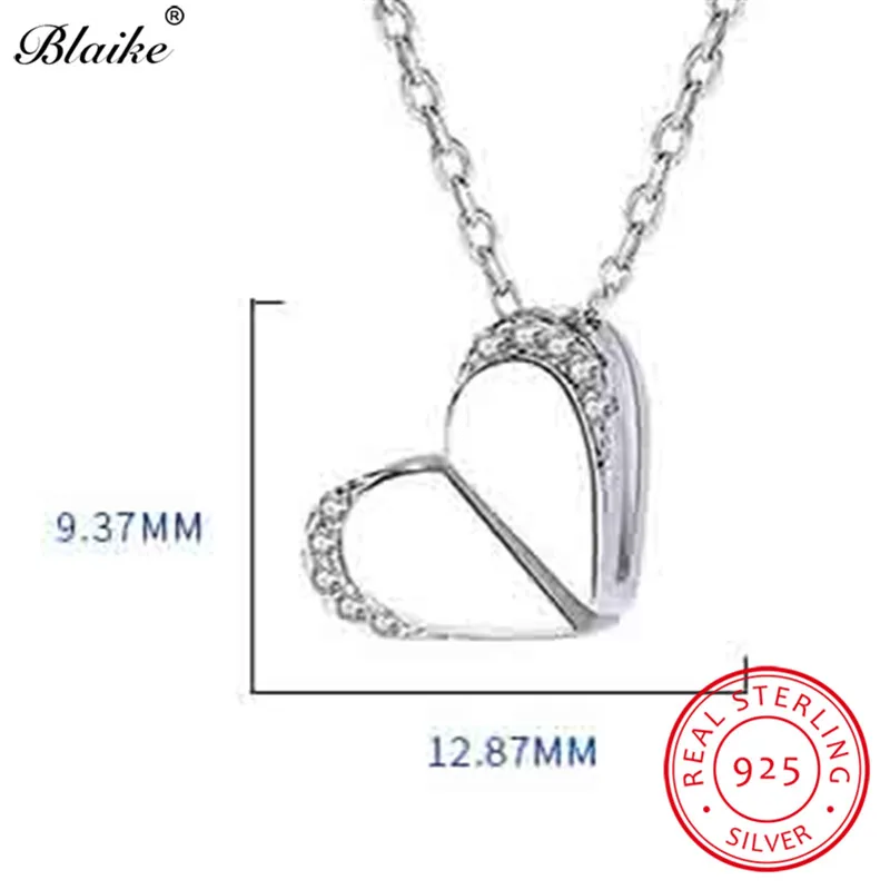 Ожерелье Blaike с подвеской в виде любовного сердца для женщин ожерелье до ключицы