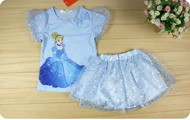 Kids dress для девочек синий золушка принцесса малыш элегантный театрализованное