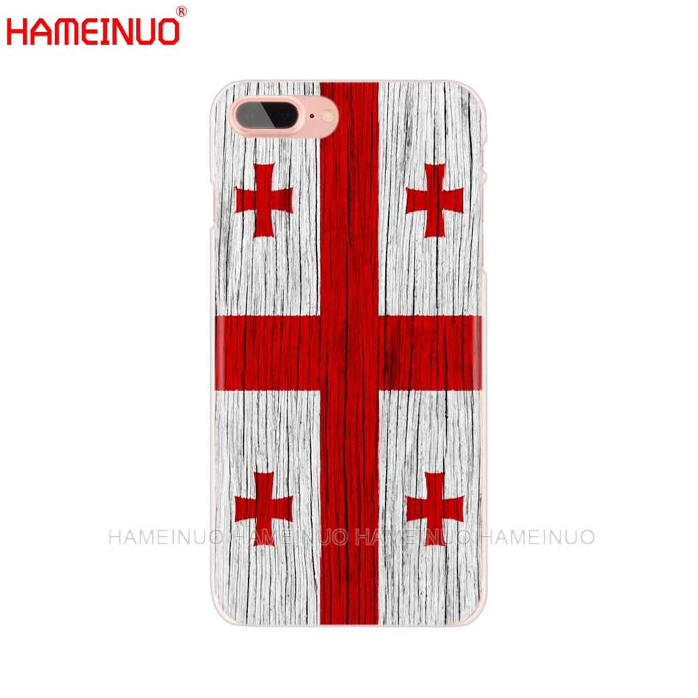 HAMEINUO грузинский Гранж флаг чехол для мобильного телефона iphone X 8 7 6 4 4s 5 5s SE 5c 6s