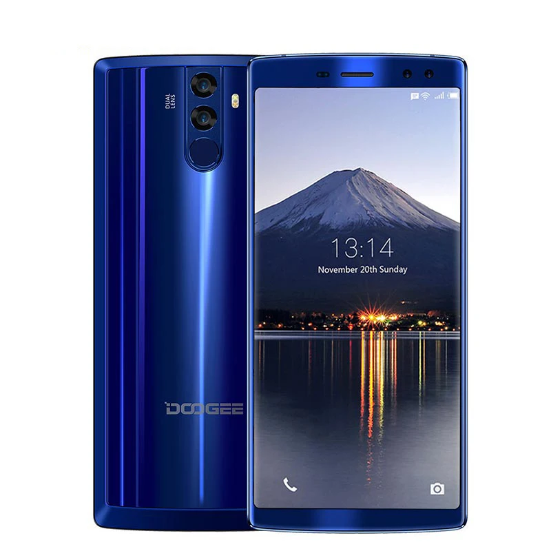 Синий DOOGEE BL12000 смартфон MTK6750T Восьмиядерный 4 Гб+ 32 ГБ Android 7,1 мобильный телефон 6,0 дюймов 18:9 сенсорный экран Двойная камера мобильный телефон - Цвет: Синий