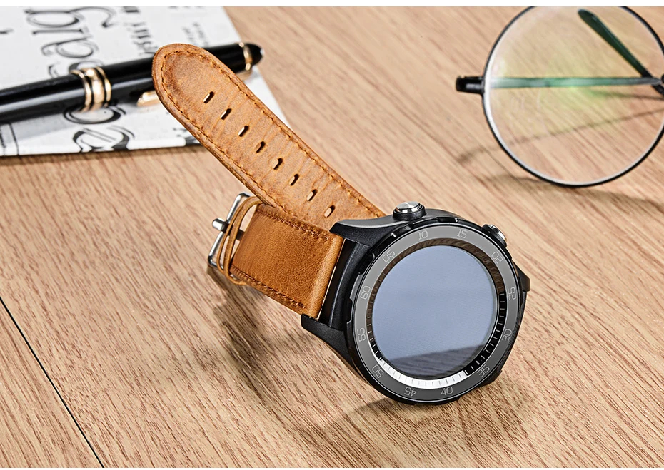 HOCO Quick Release Watch Band 20 мм ремешок из натуральной кожи для huawei Часы Спорт Смарт часы Ретро замена Браслет