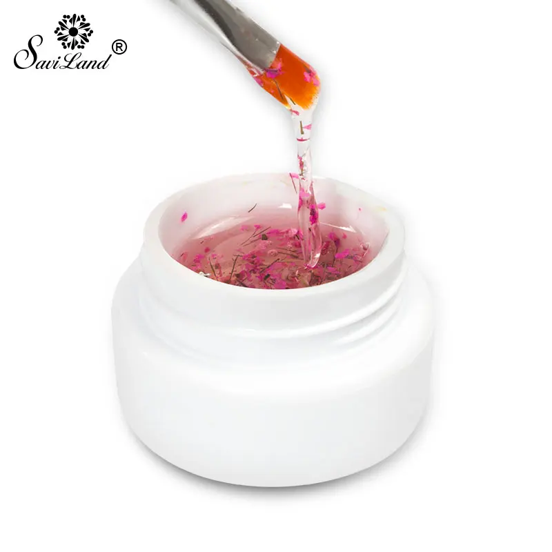 Увлажняющий Гель лак для ногтей Saviland УФ Золотая паста металлический цветной гель