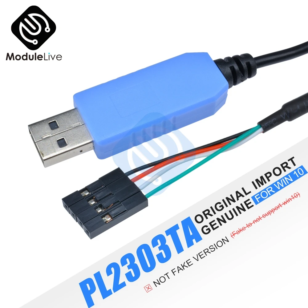 Original 1M PL2303TA USB to TTL Serial Cable Download Debug Console Converter Compatible with Win7/8/10 Replace PL2303HX | Обустройство