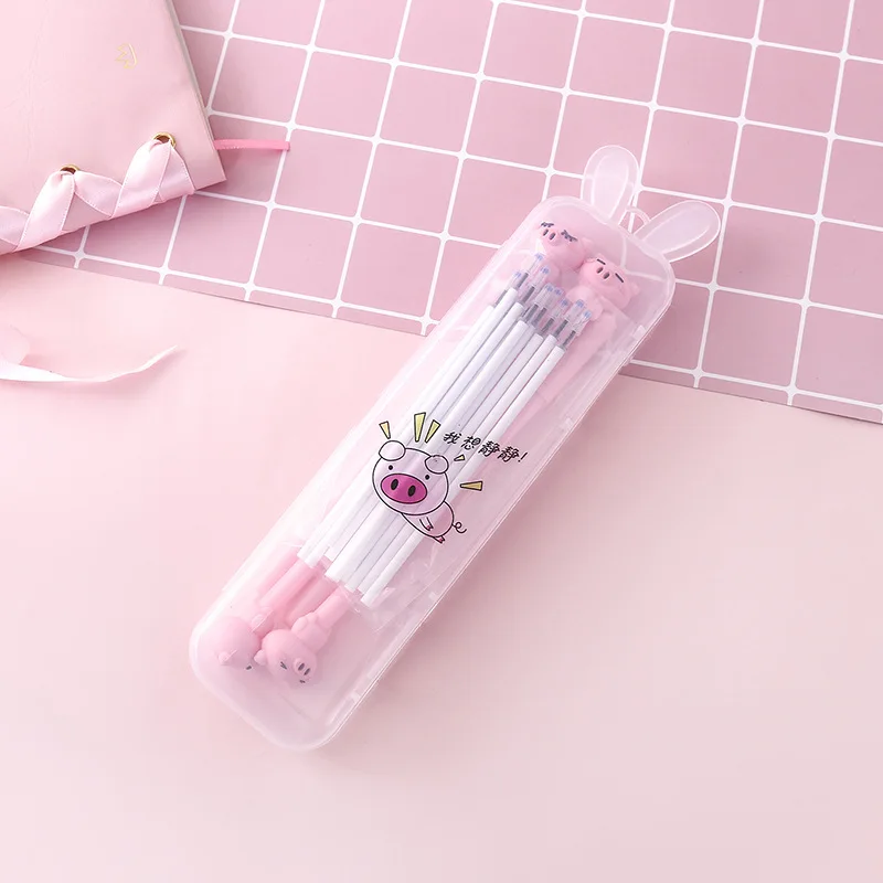 Большой чехол для карандашей kawaii с кроличьими ушками коробка гелевой ручкой