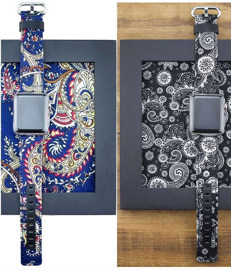 12 Стильная джинсовая ткань натуральная кожа ремешок для часов для Apple Watch 38 мм 42 мм браслет для iWatch 40 мм 44 мм Серия 1 2 3 4